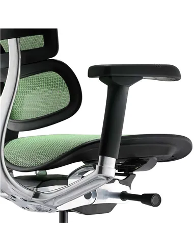 Крісло ERGOHUMAN ELITE 2 (EHE2-AB-HAM-5D-L, сітка T-168-B6 Green), ергономічне