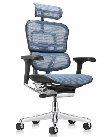 Крісло ERGOHUMAN ELITE 2 (EHE2-AB-HAM-5D-L, сітка T-168-B4 Cobalt), ергономічне