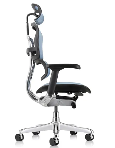 Крісло ERGOHUMAN ELITE 2 (EHE2-AB-HAM-5D-L, сітка T-168-B4 Cobalt), ергономічне