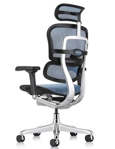 Крісло ERGOHUMAN ELITE 2 (EHE2-AB-HAM-5D-L, сітка T-168-B4 Cobalt), ергономічне