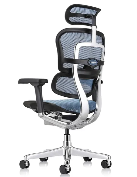 Крісло ERGOHUMAN ELITE 2 (EHE2-AB-HAM-5D-L, сітка T-168-B4 Cobalt), ергономічне