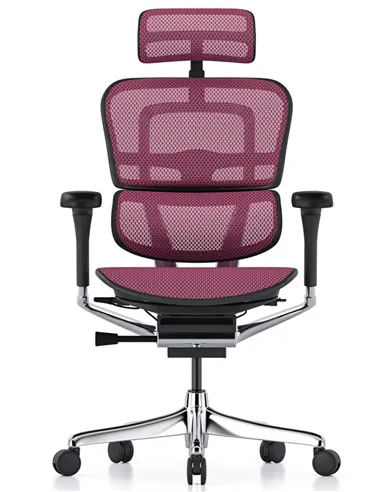 Крісло ERGOHUMAN ELITE 2 (EHE2-AB-HAM-5D-L, сітка T-168-B5 Pink), ергономічне