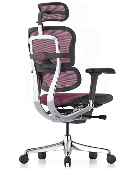 Крісло ERGOHUMAN ELITE 2 (EHE2-AB-HAM-5D-L, сітка T-168-B5 Pink), ергономічне