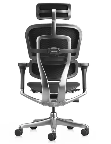 Крісло ERGOHUMAN ELITE 2, BLACK LEATHER, ергономічне