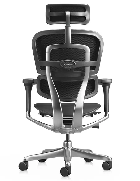 Крісло ERGOHUMAN ELITE 2, BLACK LEATHER, ергономічне