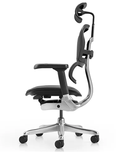 Крісло ERGOHUMAN ELITE 2, BLACK LEATHER, ергономічне