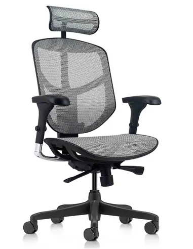 Крісло ENJOY BUDGET 2 GREY MESH  ергономічне