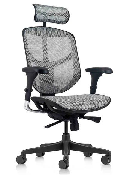 Крісло ENJOY BUDGET 2 GREY MESH  ергономічне