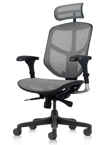 Крісло ENJOY BUDGET 2 GREY MESH  ергономічне