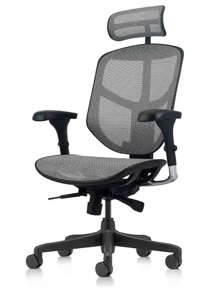 Крісло ENJOY BUDGET 2 GREY MESH  ергономічне