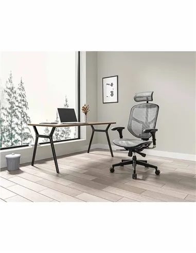 Крісло ENJOY BUDGET 2 GREY MESH  ергономічне