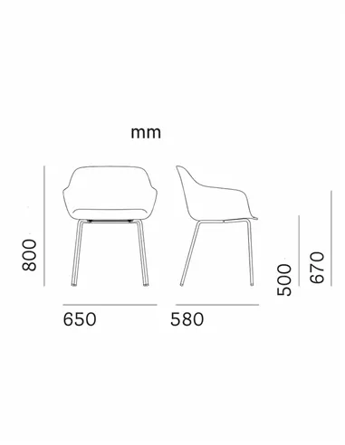 Стул PEDRALI BABILA XL 2733R