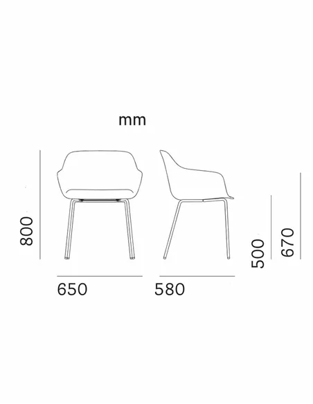 Стул PEDRALI BABILA XL 2733R