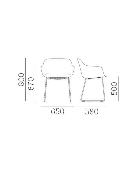Стул PEDRALI BABILA XL 2743R