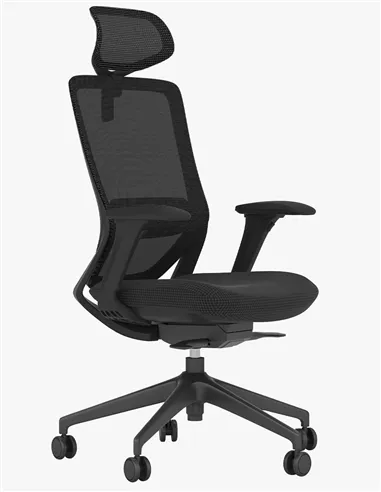Кресло KRESLALUX SWIFT GHB BLACK, офисное, компьютерное