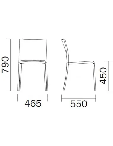 Стул PEDRALI MYA 700 ALU