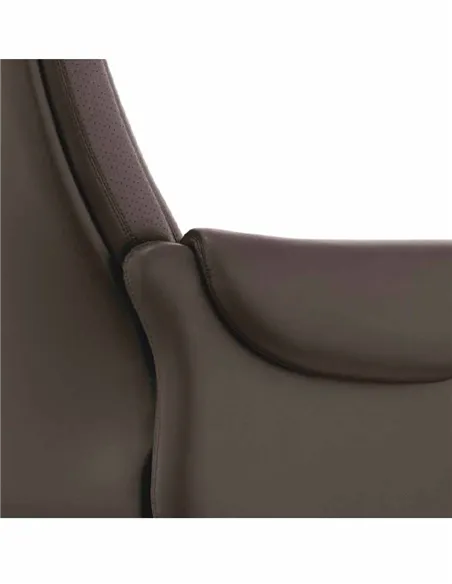 Крісло A2108 для керівника, коричневе, шкіряне
