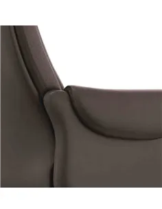 Крісло C2108 BRL для відвідувача, коричневе, шкіряне 2