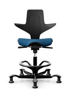 Крісло HAG CAPISCO PULS 8020 Black, ергономічне, з підставкою під ноги
