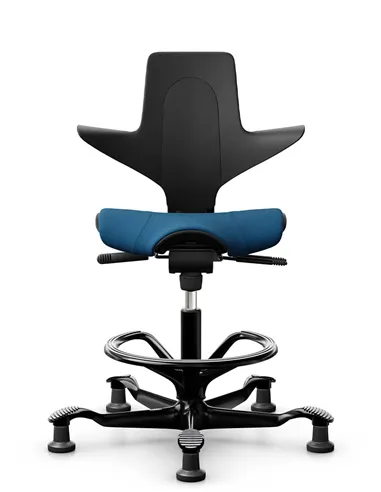 Кресло HAG CAPISCO PULS 8020 Black, эргономичное, с подставкой под ноги
