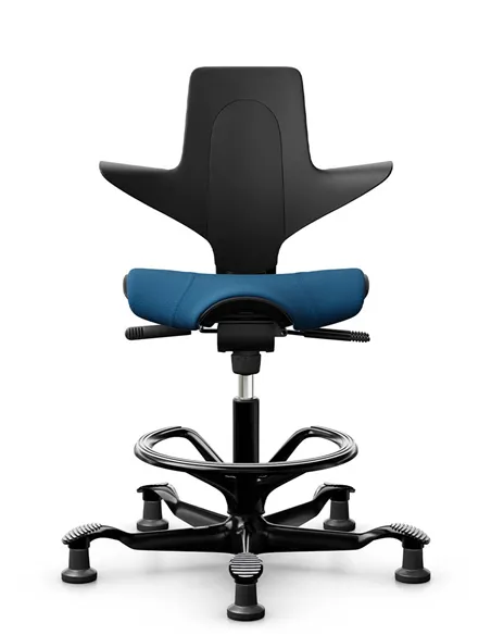 Кресло HAG CAPISCO PULS 8020 Black, эргономичное, с подставкой под ноги