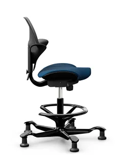 Крісло HAG CAPISCO PULS 8020 Black, ергономічне, з підставкою під ноги 2
