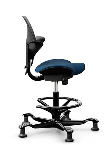 Кресло HAG CAPISCO PULS 8020 Black, эргономичное, с подставкой под ноги