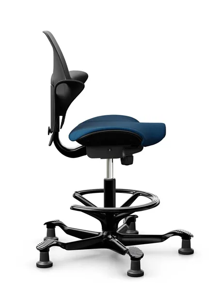 Кресло HAG CAPISCO PULS 8020 Black, эргономичное, с подставкой под ноги