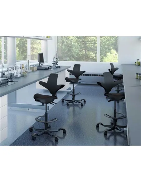 Кресло HAG CAPISCO PULS 8020 Black, эргономичное, с подставкой под ноги