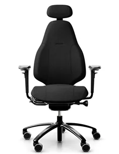 Крісло FLOKK RH MEREO 220 BLACK ергономічне, новозеландська вовна SELECT (GABRIEL)