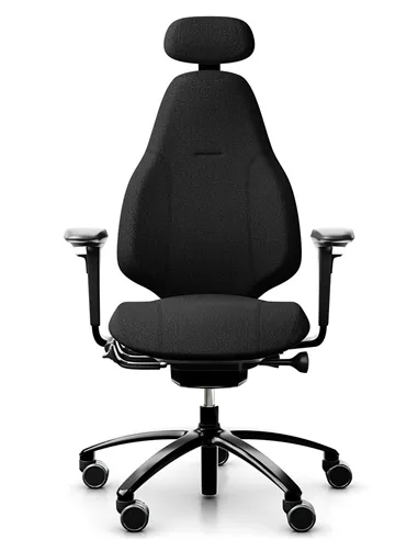 Крісло FLOKK RH MEREO 220 BLACK ергономічне, новозеландська вовна SELECT (GABRIEL)