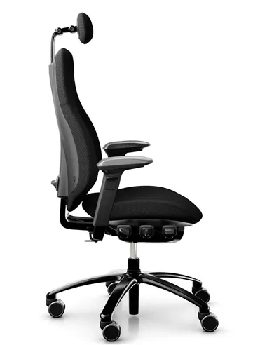 Крісло FLOKK RH MEREO 220 BLACK ергономічне, новозеландська вовна SELECT (GABRIEL)