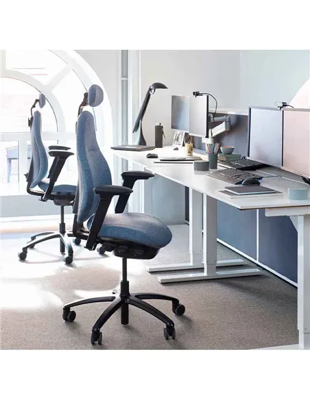 Крісло FLOKK RH MEREO 220 BLACK ергономічне, новозеландська вовна SELECT (GABRIEL)