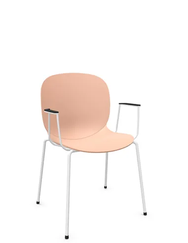 Кресло PROFIM NOOR 4-LEGS 6050 ROSE, для посетителя, с подлокотниками