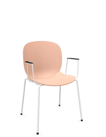 Кресло PROFIM NOOR 4-LEGS 6050 ROSE, для посетителя, с подлокотниками