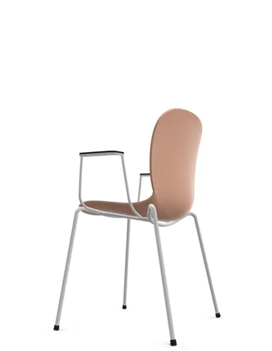 Кресло PROFIM NOOR 4-LEGS 6050 ROSE, для посетителя, с подлокотниками