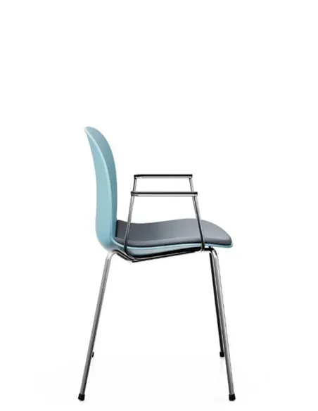 Кресло PROFIM NOOR 4-LEGS 6050S SKY, для посетителя, с подлокотниками