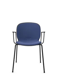 Крісло PROFIM NOOR 4-LEGS 6050SB GRAPHITE, для відвідувача, з підлокітниками