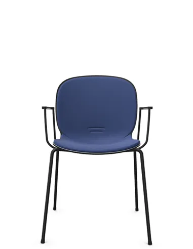 Кресло PROFIM NOOR 4-LEGS 6050SB GRAPHITE, для посетителя, с подлокотниками