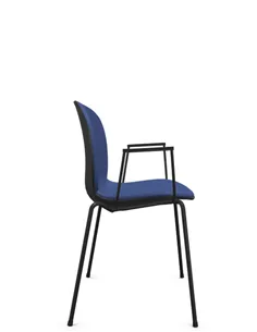 Крісло PROFIM NOOR 4-LEGS 6050SB GRAPHITE, для відвідувача, з підлокітниками 2
