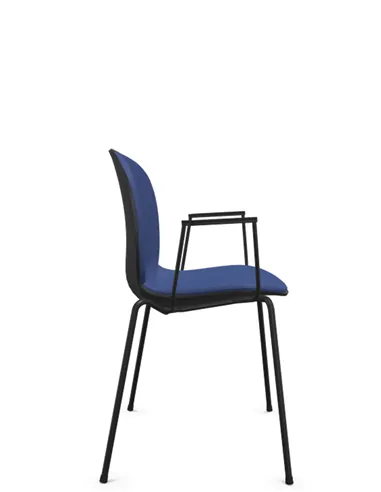 Кресло PROFIM NOOR 4-LEGS 6050SB GRAPHITE, для посетителя, с подлокотниками