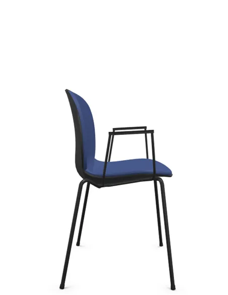 Кресло PROFIM NOOR 4-LEGS 6050SB GRAPHITE, для посетителя, с подлокотниками