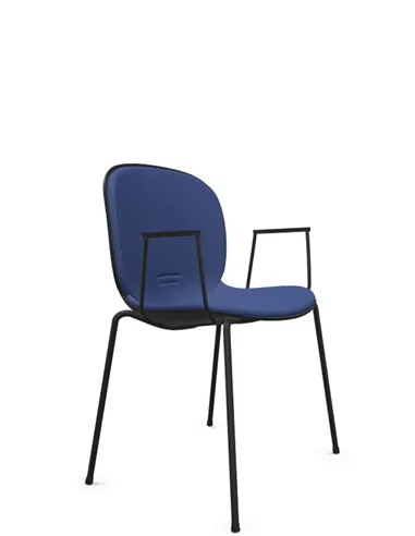 Кресло PROFIM NOOR 4-LEGS 6050SB GRAPHITE, для посетителя, с подлокотниками