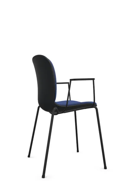 Кресло PROFIM NOOR 4-LEGS 6050SB GRAPHITE, для посетителя, с подлокотниками