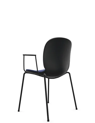 Кресло PROFIM NOOR 4-LEGS 6050SB GRAPHITE, для посетителя, с подлокотниками