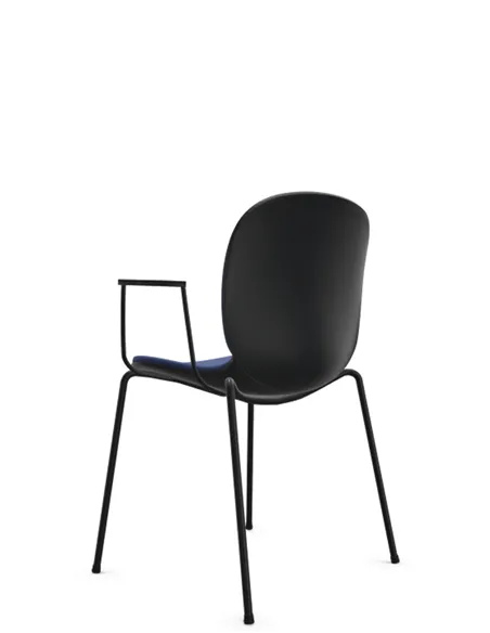 Кресло PROFIM NOOR 4-LEGS 6050SB GRAPHITE, для посетителя, с подлокотниками