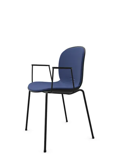Кресло PROFIM NOOR 4-LEGS 6050SB GRAPHITE, для посетителя, с подлокотниками
