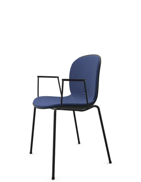 Кресло PROFIM NOOR 4-LEGS 6050SB GRAPHITE, для посетителя, с подлокотниками