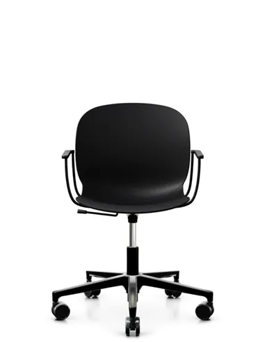 Кресло PROFIM NOOR FOOTBASE 6070 BLACK, с подлокотниками