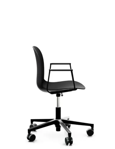 Кресло PROFIM NOOR FOOTBASE 6070 BLACK, с подлокотниками